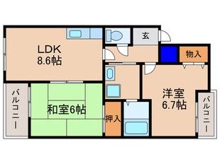 ベルヌ‐ブ森神の物件間取画像